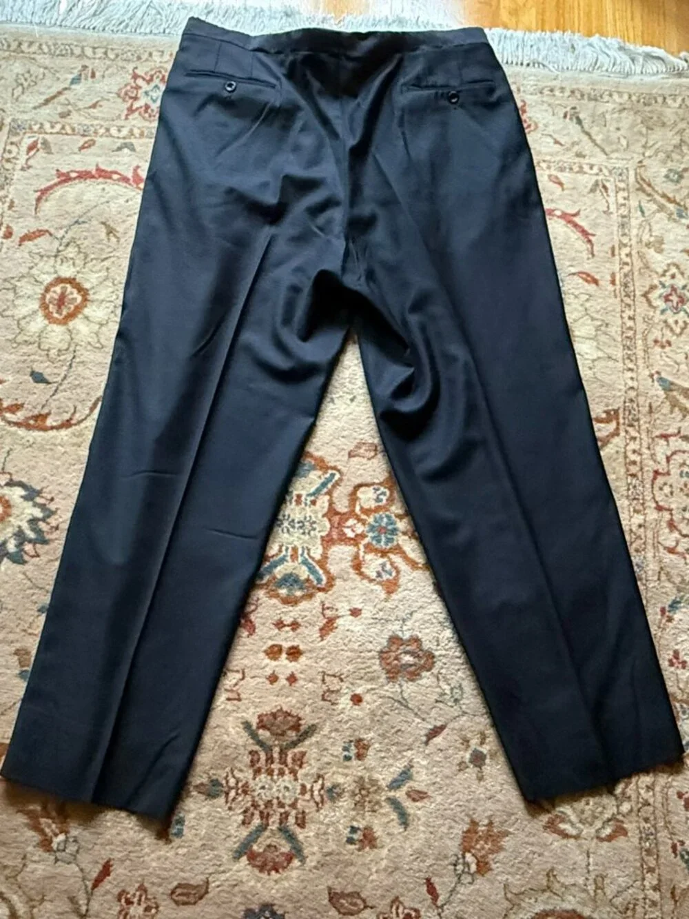 Trussini Black Men's Tux, Size 44L 100% Wool